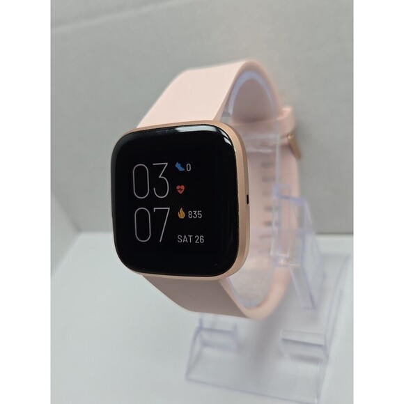 Fitbit Versa 2 Smartwatch Rose Gold 40mm Alexa WR50M Always On Display Works - Picture 2 of 11